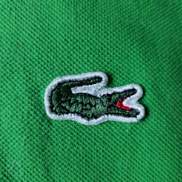 Lacoste France Men's EU 7/US XXL S/S Green 2 Button Pique Polo - Picture 3 of 7